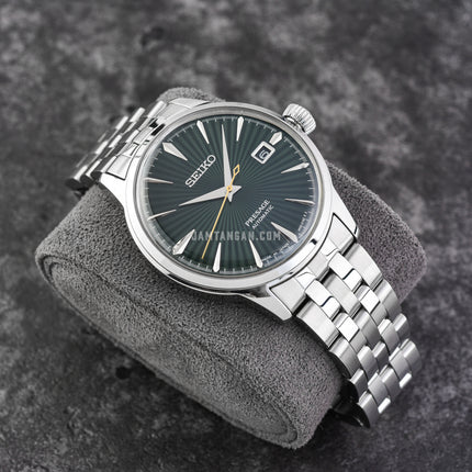 Seiko Presage SRPE15J1 Cocktail Time Mockingbird Automatic Green Dial Stainless Steel Strap