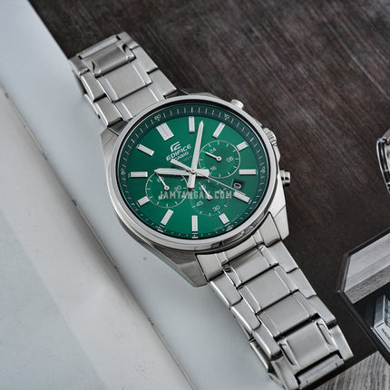 Casio Edifice EFV-650D-3AVUDF Chronograph Green Dial Stainless Steel Band