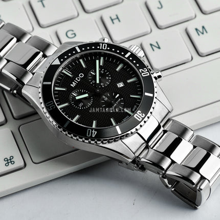 MIDO Ocean Star M026.417.11.051.00 Chronograph Black Dial Stainless Steel Strap