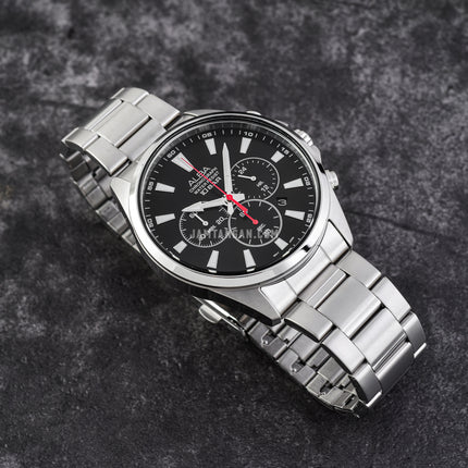 Alba Active AT3G53X1 Chronograph Men Black Dial Stainless Steel Strap