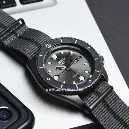 Seiko 5 Sports SRPF75K1 Naruto & Boruto Shikamaru Nara Model Dual Tone Nylon Strap Limited Edition