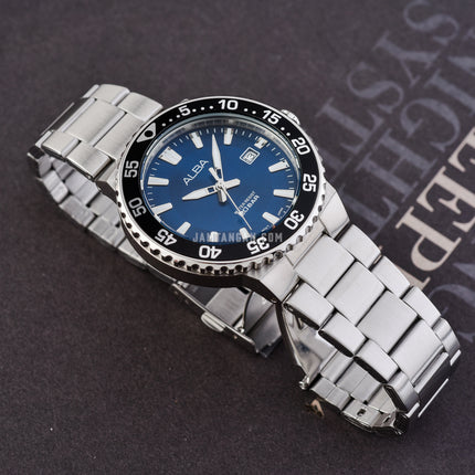 Alba Active AS9S81X1 Men Blue Dial Stainless Steel Strap