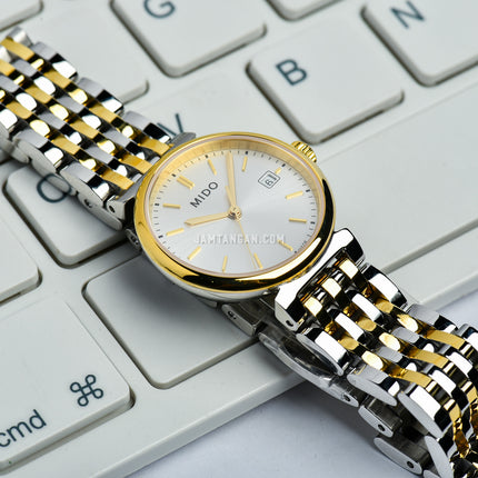 MIDO Dorada M033.210.22.031.00 Silver Dial Dual Tone Stainless Steel Strap