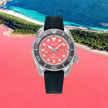 Seiko Prospex SPB541J1 Sumo 2025 Asia-Pacific Pink Lake Black Silicone Strap Limited Edition
