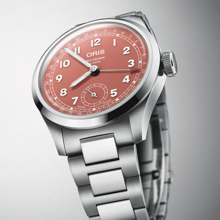 Oris Big Crown 01-403-7799-4068-07-8-20-06 Pointer Date Calibre 403 Red Dial Stainless Steel Strap