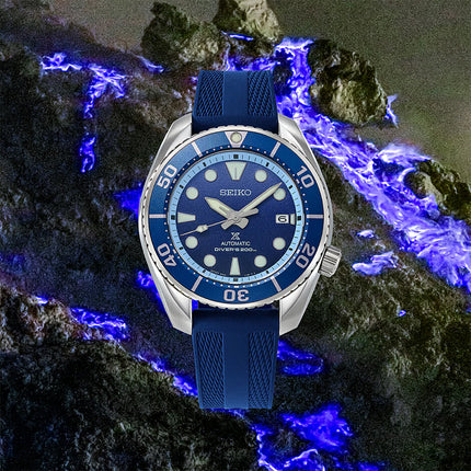 Seiko Prospex SPB543J1 Sumo 2025 Asia-Pacific Blue Fire Crater Blue Silicone Strap Limited Edition