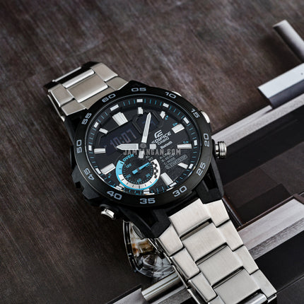 Casio Edifice ECB-40DB-1ADF Sospensione Digital Analog Dial Stainless Steel Band