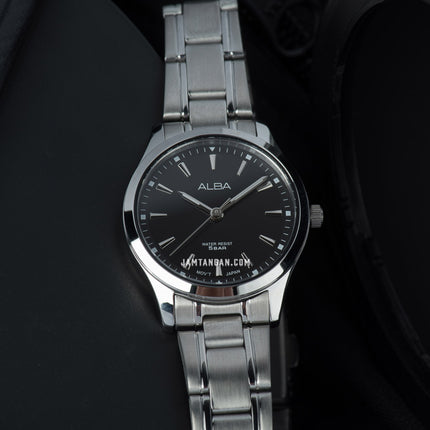 Alba Prestige ARX029X1 Ladies Black Dial Stainless Steel Strap