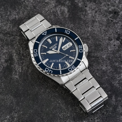 Seiko 5 Sports SRPK97K1 SKX SNZH5 Bluetone Redux Men Stainless Steel Strap