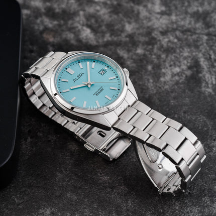 Alba Active AG8M37X1 Mint Gelato Series Baby Blue Dial Stainless Steel Strap