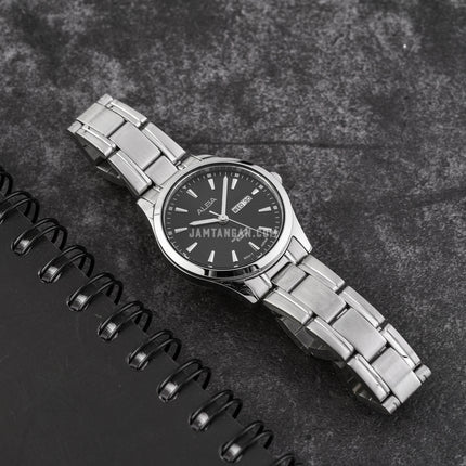 Alba Prestige AN8047X1 Ladies Black Dial Stainless Steel Strap