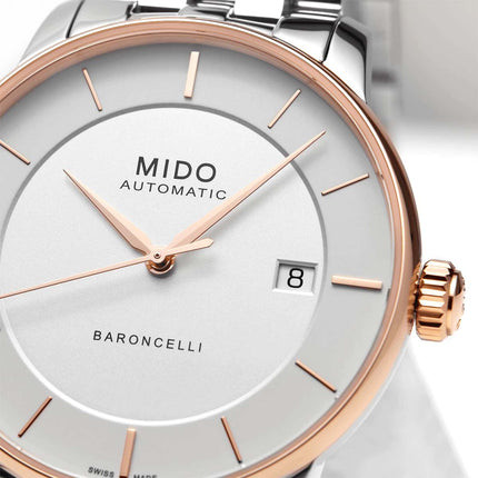 MIDO Baroncelli M037.207.21.031.00 Signature Lady Automatic Silver Dial Stainless Steel Strap