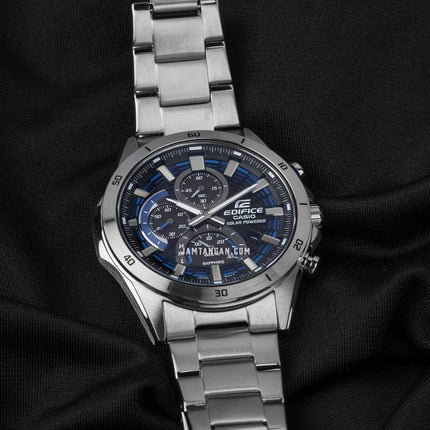 Casio Edifice EFS-S610D-1AVUDF Heat Gradation Slim Blue Line Dial Stainless Steel Band