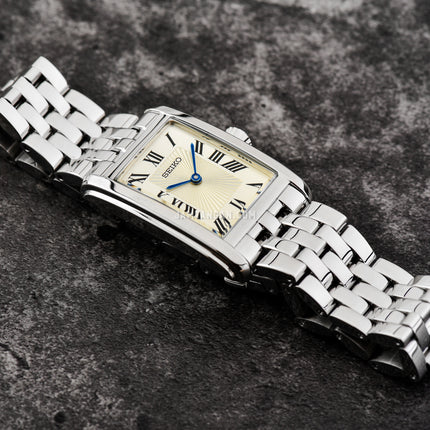 Seiko Ladies SWR083P1 White Dial Stainless Steel Strap