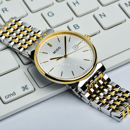 MIDO Dorada M033.410.22.031.00 Men Silver Dial Dual Tone Stainless Steel Strap