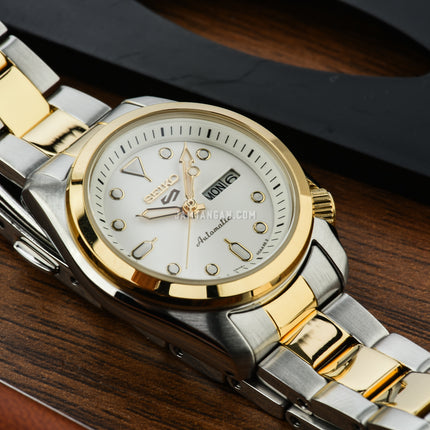 Seiko 5 Sport SRE004K1_SRPE60K1 Automatic Analog Dial Dual Tone Stainless Steel Strap