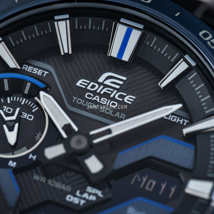 Casio Edifice ECB-2200PB-1ADF Men Windflow Digital Analog Black Dial Black Resin Band