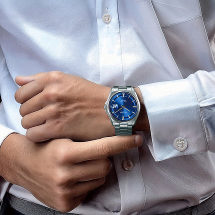 Alba Active AS9V89X1 Royal Blue Dial Stainless Steel Strap