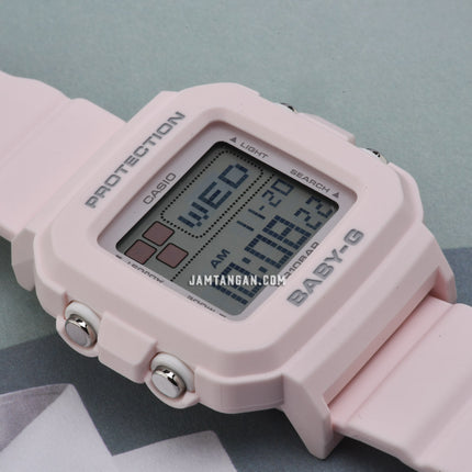 Casio Baby-G + Plus BGD-10L-4DR Ladies Digital Dial Light Pink Resin Band