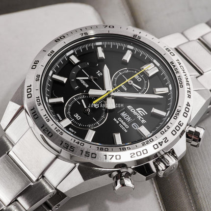 Casio Edifice EFR-574D-1AVUDF Chronograph Black Dial Stainless Steel Band
