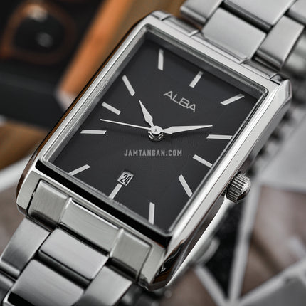 Alba AH7DH1X1 Ladies Black Dial Stainless Steel Strap