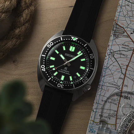 Seiko Prospex SPB317J1 Heritage Re-Interpretation Slim Willard Automatic Divers Black Rubber Strap