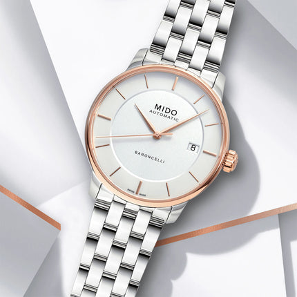 MIDO Baroncelli M037.207.21.031.00 Signature Lady Automatic Silver Dial Stainless Steel Strap