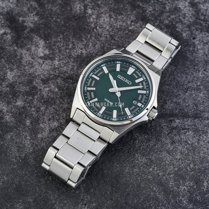 Seiko Classic SUR503P1 Discover More Green Dial Stainless Steel Strap
