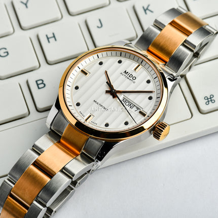 MIDO Multifort M005.830.22.031.80 Automatic Silver Dial Dual Tone Stainless Steel Strap