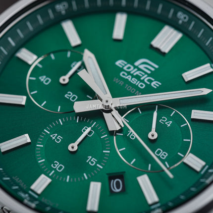 Casio Edifice EFV-650D-3AVUDF Chronograph Green Dial Stainless Steel Band