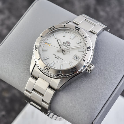 Orient Mako 40 RA-AC0Q03S Men Silver Dial Stainless Steel Strap
