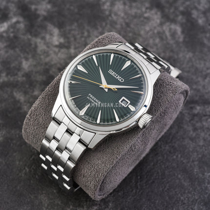 Seiko Presage SRPE15J1 Cocktail Time Mockingbird Automatic Green Dial Stainless Steel Strap