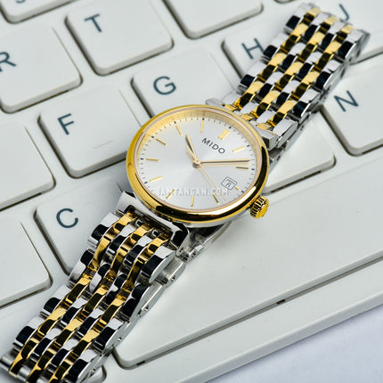 MIDO Dorada M033.210.22.031.00 Silver Dial Dual Tone Stainless Steel Strap