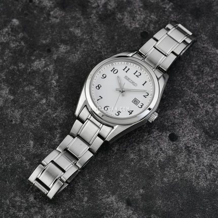 Seiko Ladies SUR465P1 Discover More White Dial Stainless Steel Strap