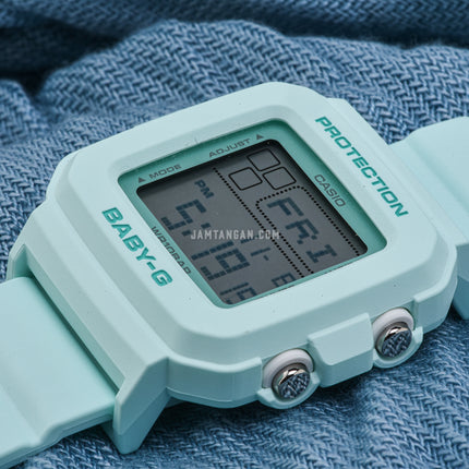 Casio Baby-G BGD-10-3DR Ladies Digital Dial Light Green Resin Band