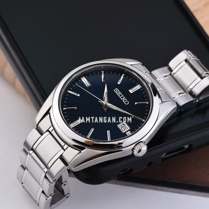 Seiko Classic SUR309P1 Man Blue Dial Stainless Steel Strap