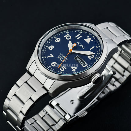 Alba Mechanical AL4261X1 Automatic Men Blue Dial Stainless Steel Strap