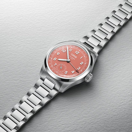 Oris Big Crown 01-403-7799-4068-07-8-20-06 Pointer Date Calibre 403 Red Dial Stainless Steel Strap