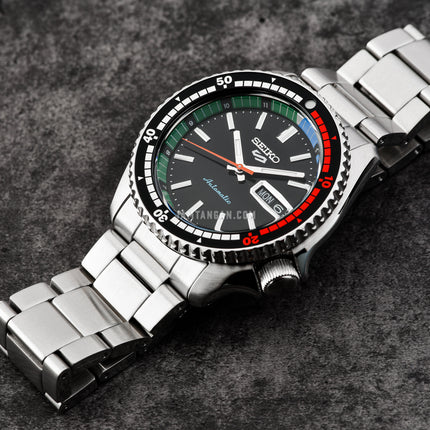 Seiko 5 Sports SRPK13K1 SKX Sports Style Regatta Black Dial Stainless Steel Strap Special Edition