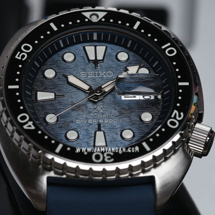 Seiko Prospex SRPF77K1 King Turtle Dark Manta Ray Save The Ocean Rubber Strap Special Edition