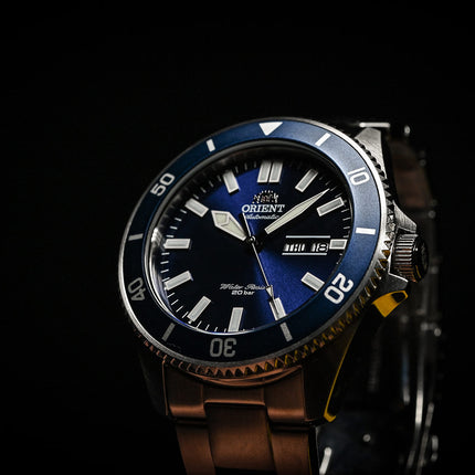 Orient Sports RA-AA0009L Kanno Automatic Divers Blue Dial Stainless Steel Strap