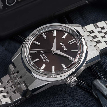 Seiko King Seiko SPB285J1 Automatic Brown Dial Stainless Steel Strap