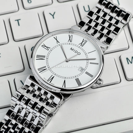 MIDO Dorada M033.410.11.013.00 Men Silver Dial Stainless Steel Strap