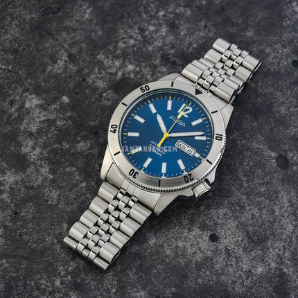 Alba Mechanical AL4649X1 Automatic Men Blue Dial Stainless Steel Strap