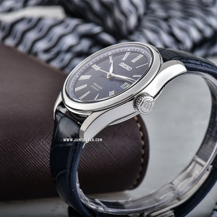 Seiko Presage Shippo Enamel SPB075J1 Baselworld 2018 Automatic Blue Dial Blue Leather Strap