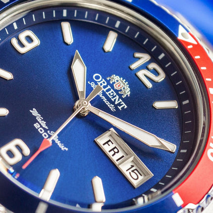 Orient Sports TAA02009D Mako II Automatic Men Pepsi Blue Dial Stainless Steel Strap