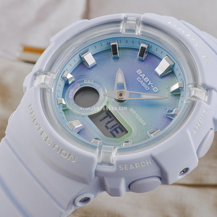 Casio Baby-G BGA-280TD-2ADR Tie Dye Digital Analog Dial Ice Blue Resin Band