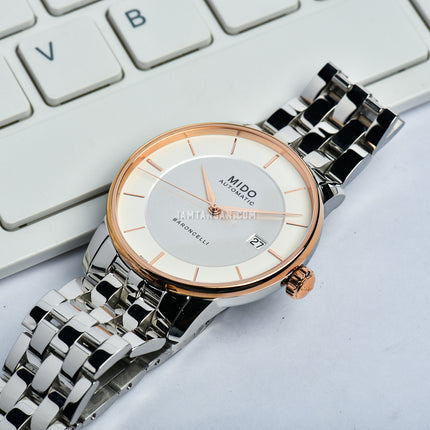 MIDO Baroncelli M037.407.21.031.00 Signature Gent Automatic Silver Dial Stainless Steel Strap
