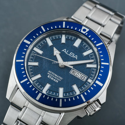 Alba Mechanical AL4715X1 Automatic Men Blue Dial Stainless Steel Strap