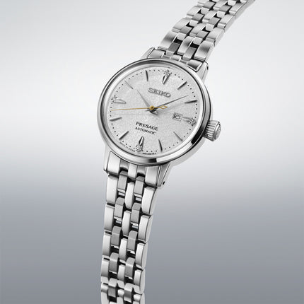 Seiko Presage SRE017J1 Cocktail Time Hot Buttered Rum Diamond-Set Stainless Steel Strap